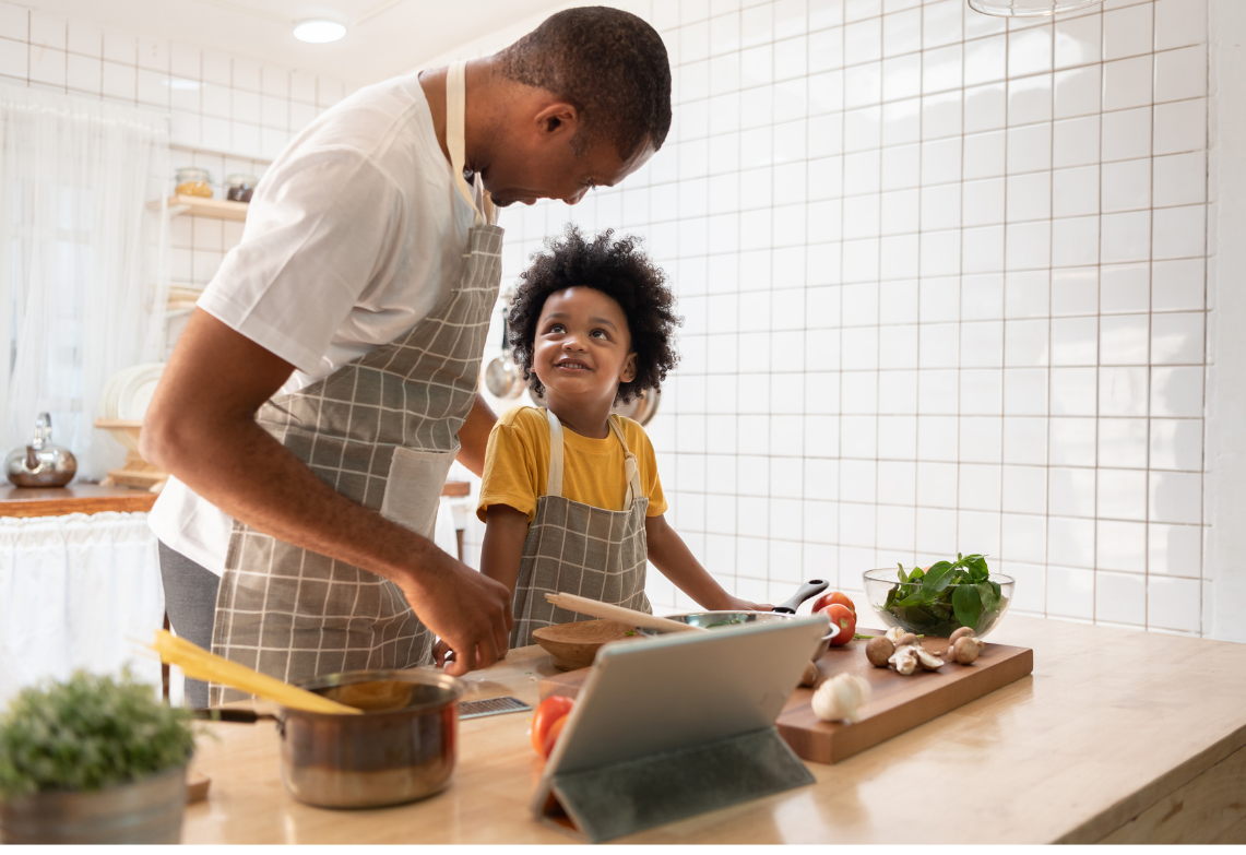 cooking with family