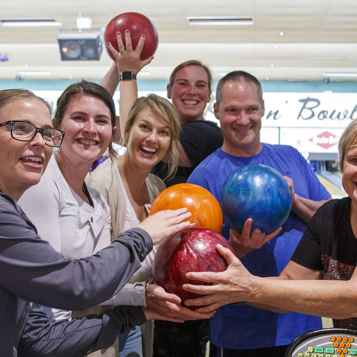 Having a BALL at our staff bowling day.