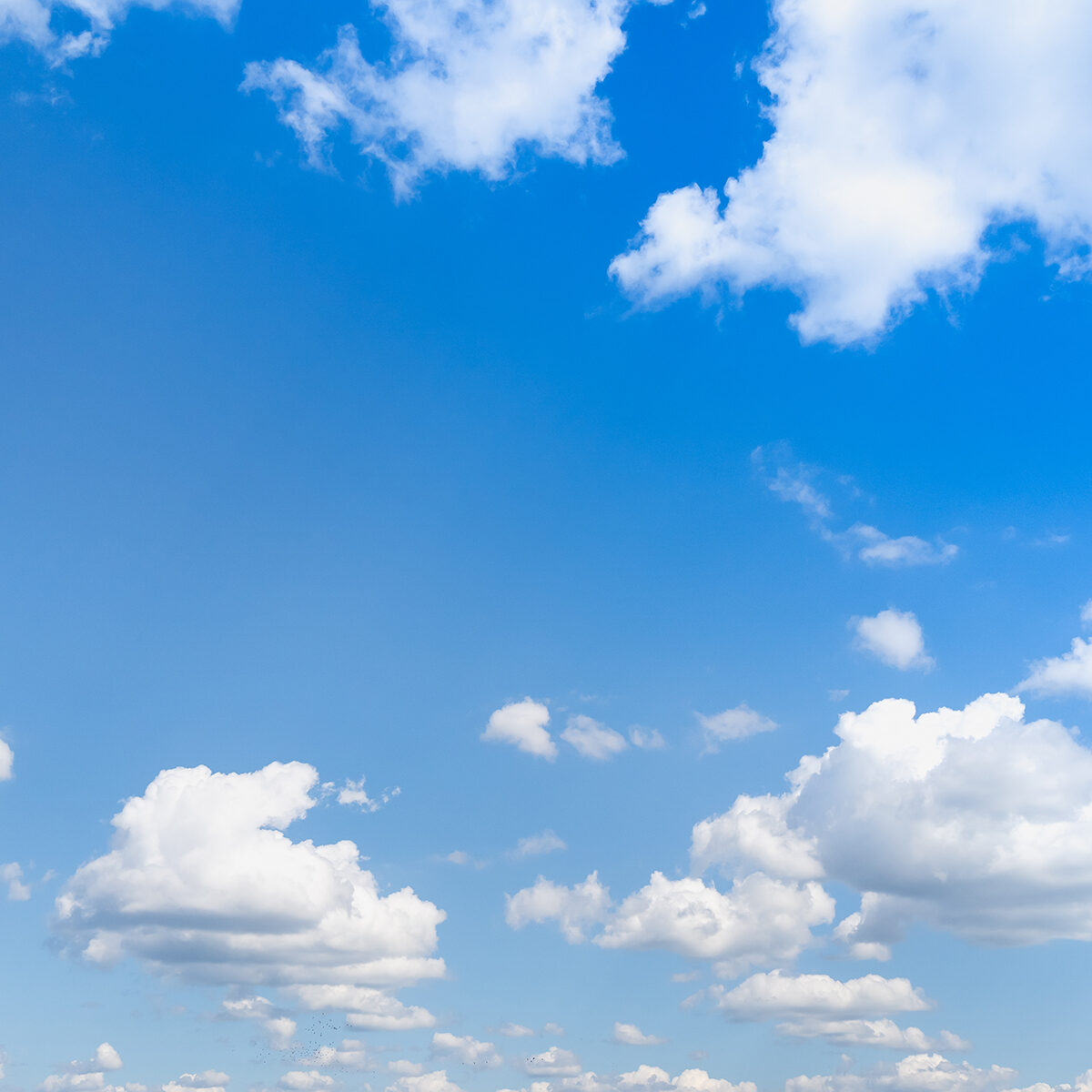 Blue sky with white clouds